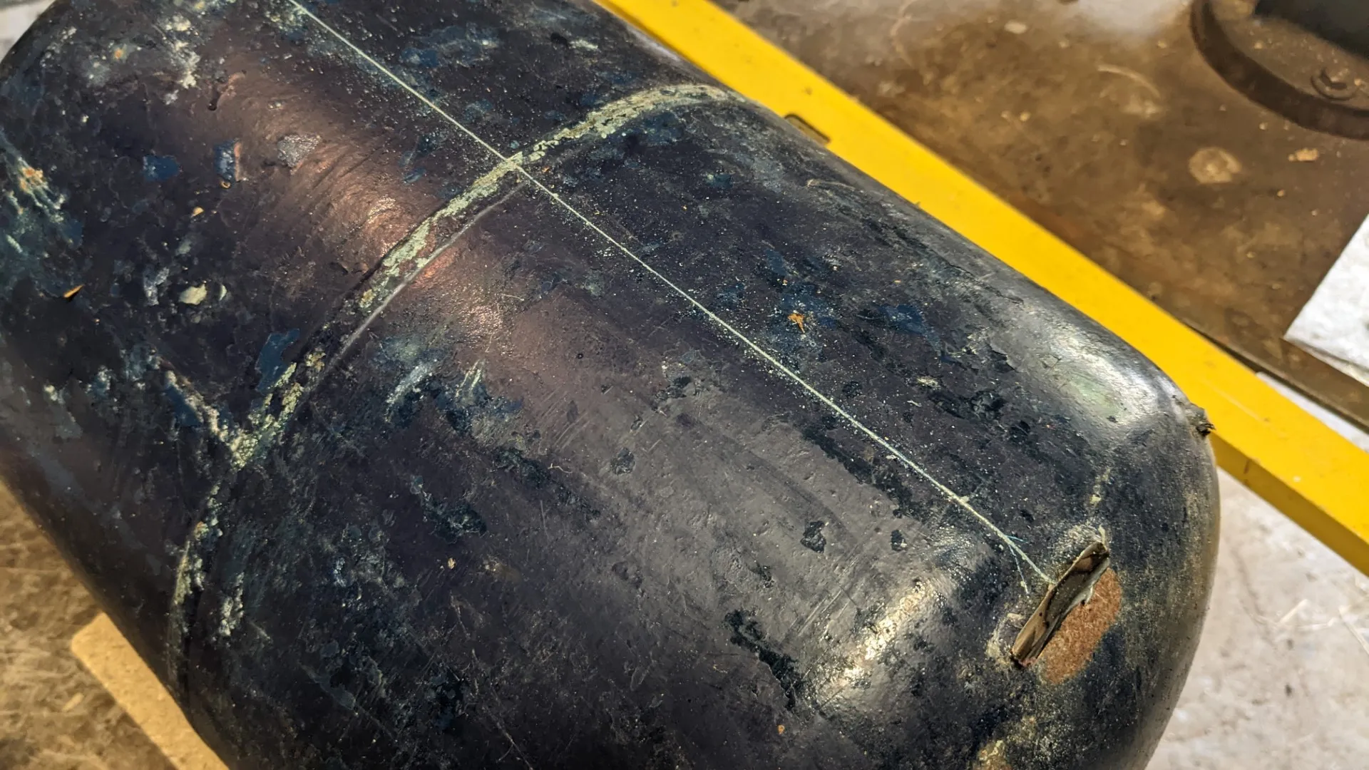 marcar la botella de gas