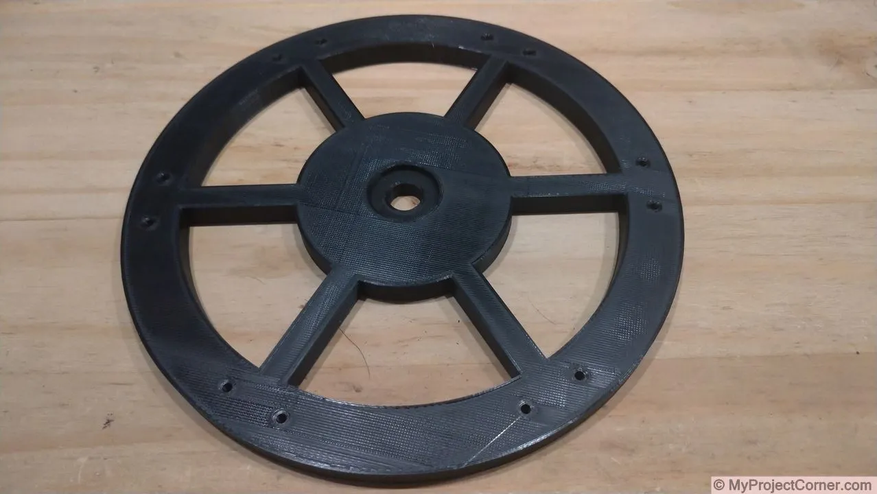 Escarificador impreso en 3d listo para ser ensamblado