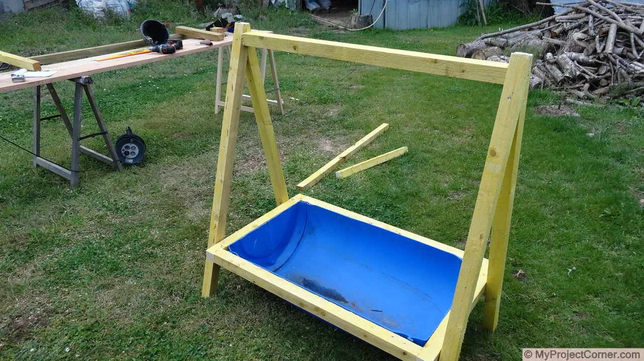 Le 'A' cadre pour la station d'abattage de poulets