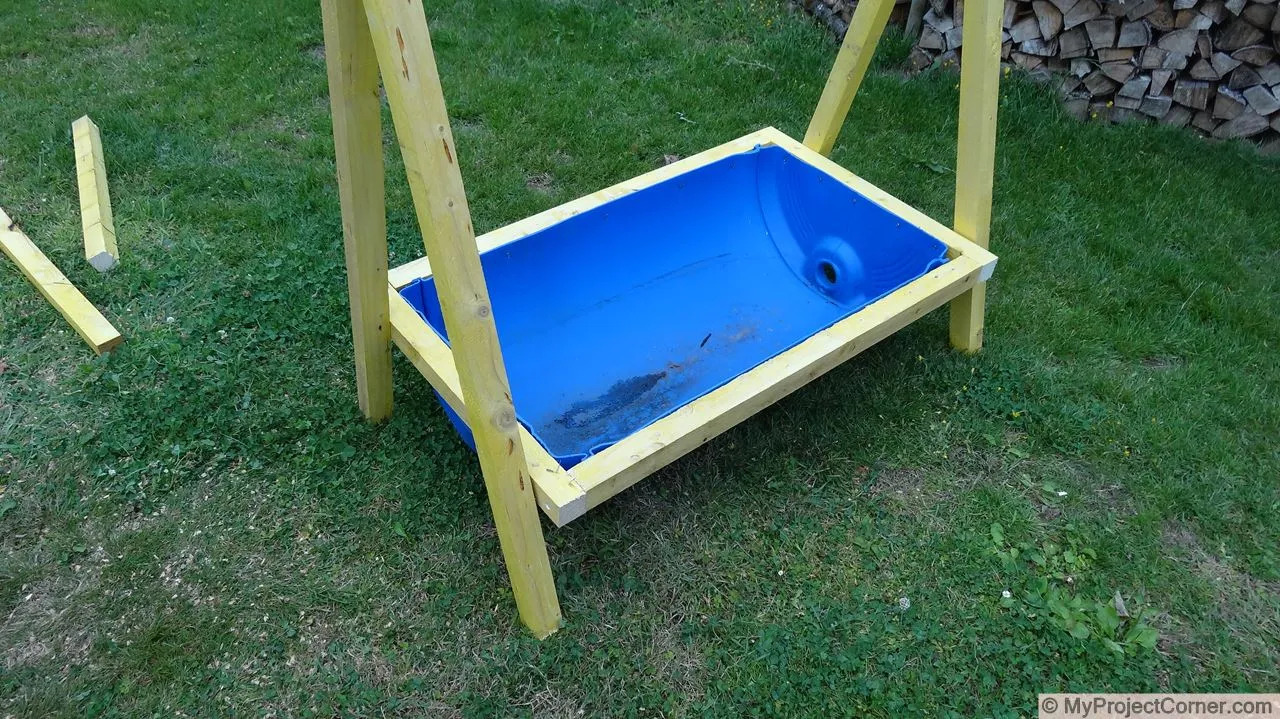 Construire le cadre de la station d'abattage des poulets