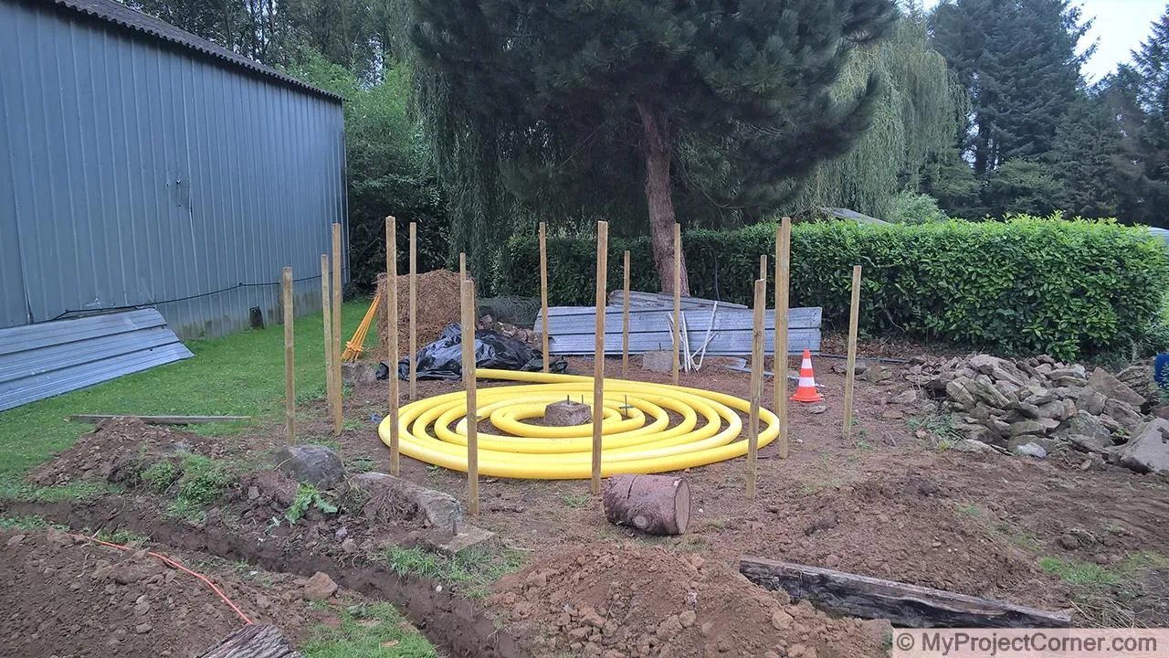 base de astillas de madera para la pila de abono
