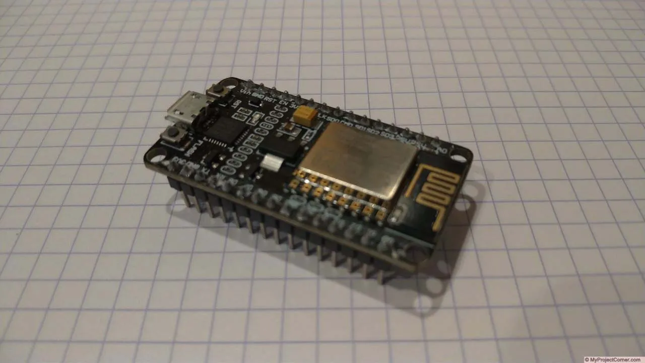 La placa ESP8266 para el sensor de temperatura