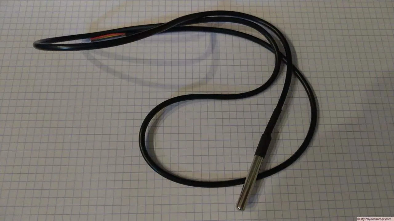 El sensor de temperatura a prueba de agua DS18B20
