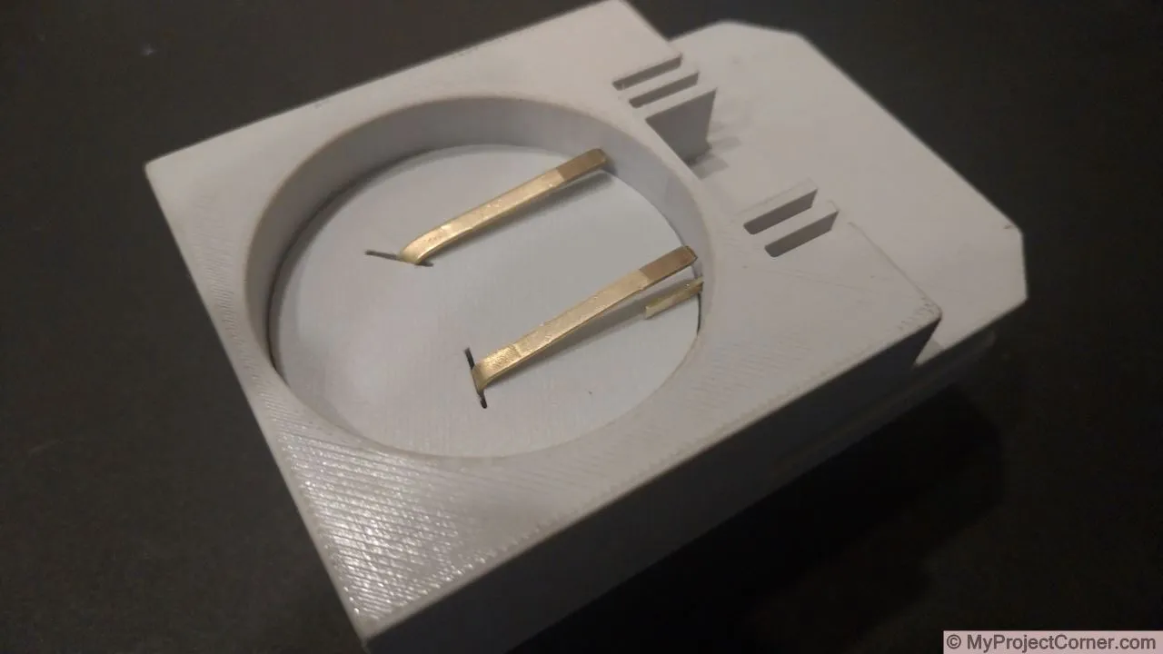 conectando los terminales de la batería