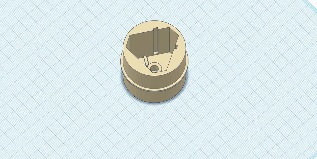 modelo de tinkercad de parte del adaptador