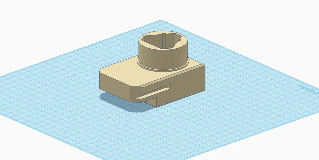 modelo de piezas ensambladas de Tinkercad