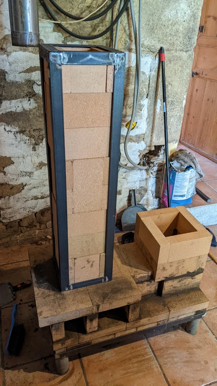 la cheminée terminée