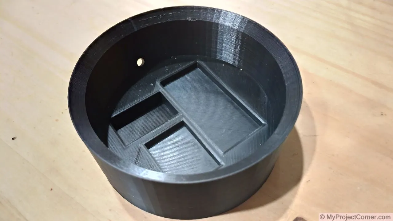 Base impresa en 3D para la lámpara de amanecer