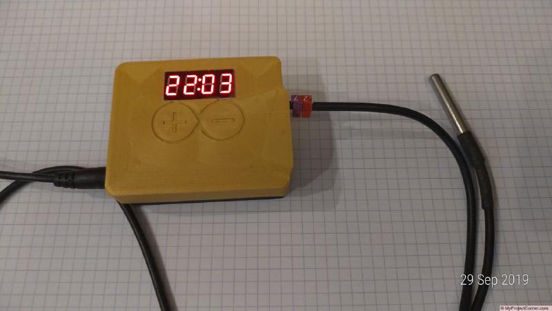 Arduino temperature & timer up and running