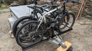 DIY Car trailer Bike rack