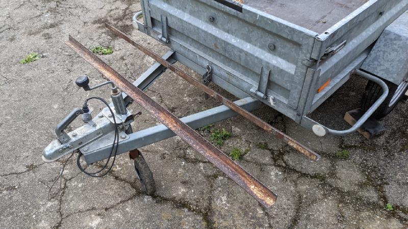 Porte-vélos pour remorque de voiture fait maison