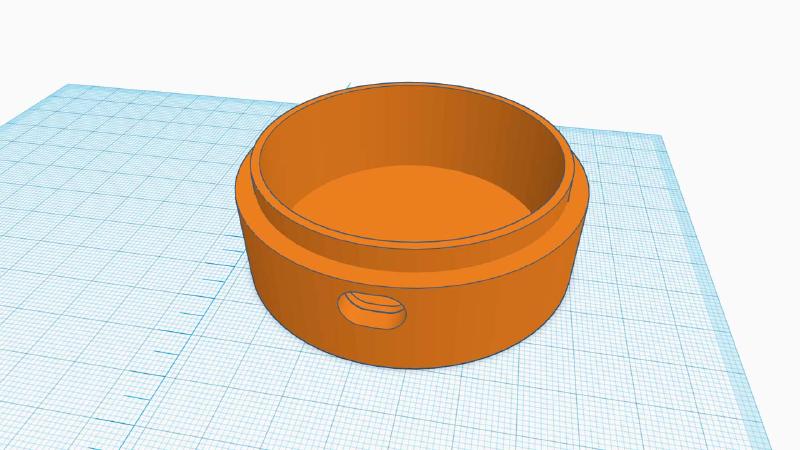 3d model of base for temperature and humidity sensor
