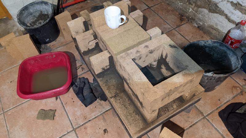 adding next layer of bricks