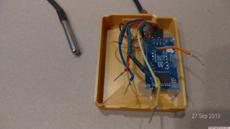 Le câblage de la température et de la minuterie de l'Arduino est terminé