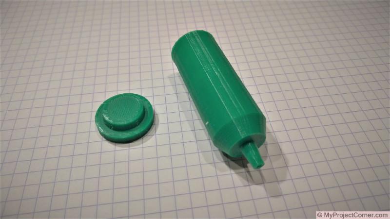 Impresión 3D terminada del diseño de la matanza de la hiedra
