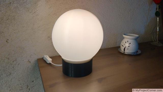 Ma lampe du lever du soleil fait maison