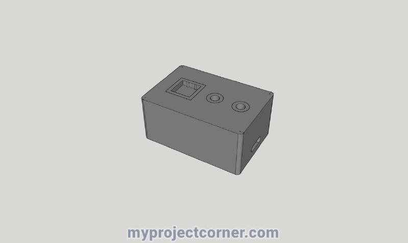 SketchUp model for Raspberry pi time recorder