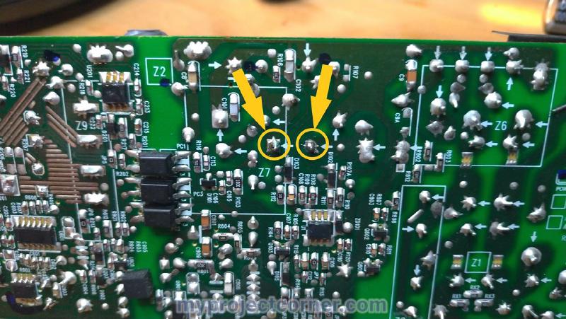 Soldering new large capacitor on the xbox one psu