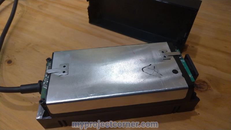 Removing bottom half of xbox psu case