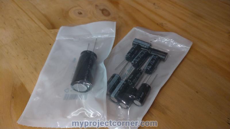 Replacement capacitors from RS for xbox one PSU