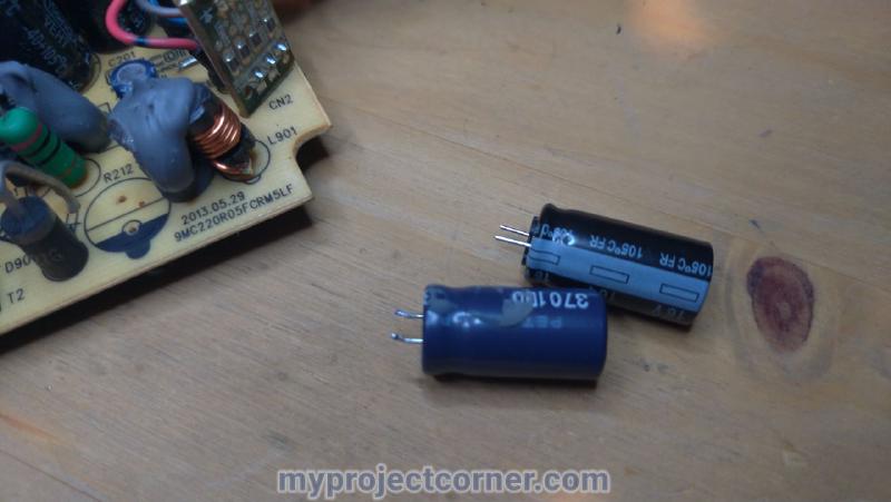 Un-soldered small capacitor on the xbox one psu