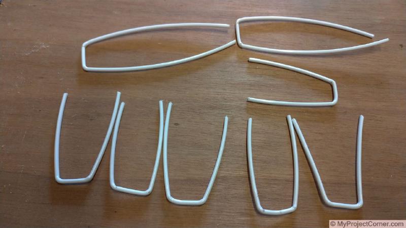 forming the polyester wire to length for scarifier